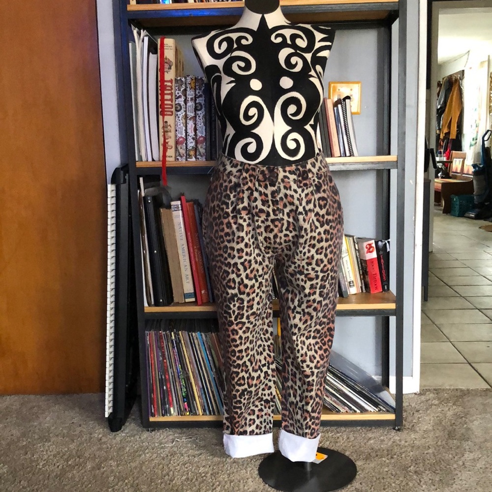 Vintage leopard jeans